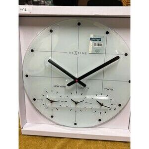 New With Tags Hobby Lobby Nextime World Clock New York London Tokyo Glass